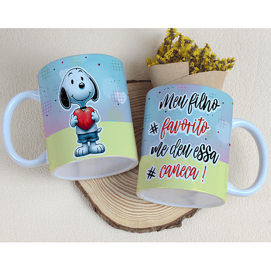 20 Artes para Canecas Snoopy Dia das Mães Arquivo Editável