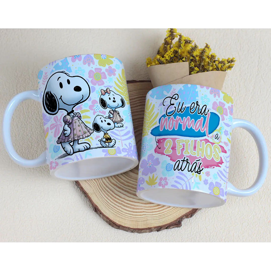20 Artes para Canecas Snoopy Dia das Mães Arquivo Editável 10