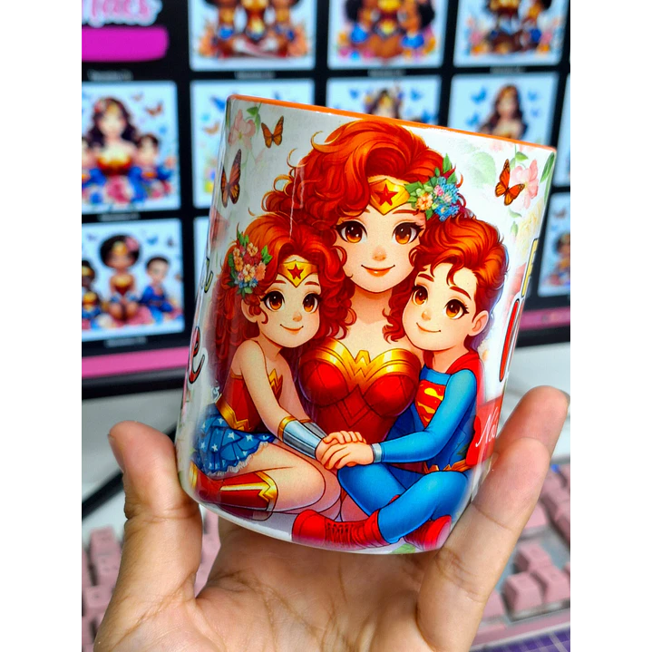 30 Artes para Canecas Dia das Mães Mulher Maravilha Arquivo Jpg 2
