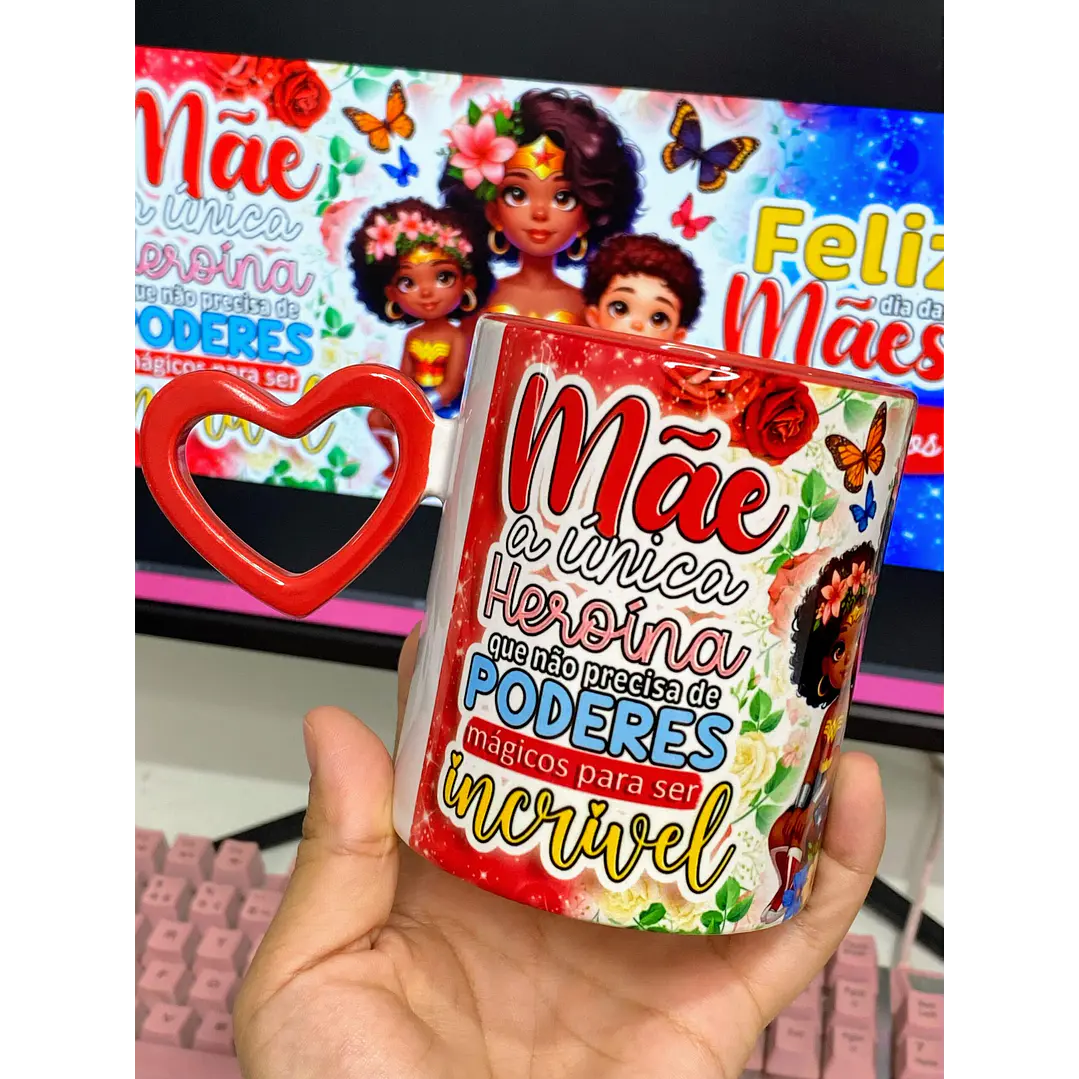 30 Artes para Canecas Dia das Mães Mulher Maravilha Arquivo Jpg 5