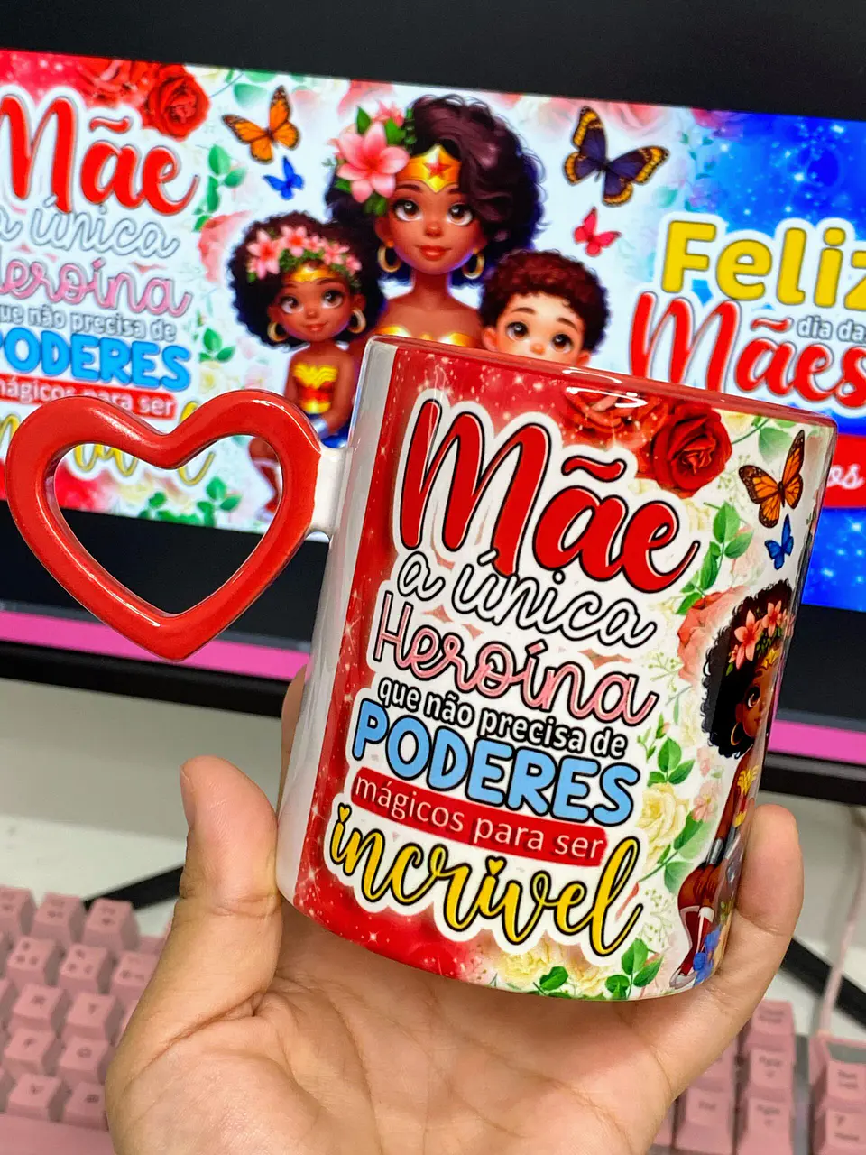 30 Artes para Canecas Dia das Mães Mulher Maravilha Arquivo Jpg 5