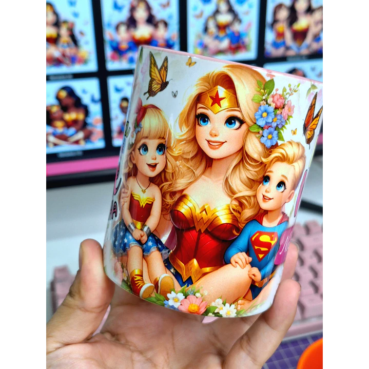 30 Artes para Canecas Dia das Mães Mulher Maravilha Arquivo Jpg 3