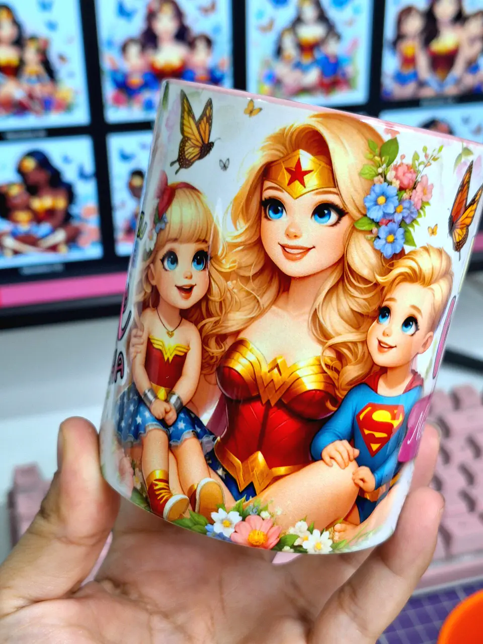 30 Artes para Canecas Dia das Mães Mulher Maravilha Arquivo Jpg 3