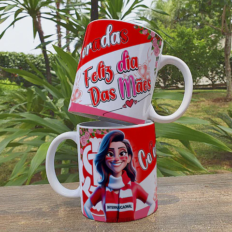 16 Artes para Canecas Dia das Mães Torcedoras Arquivo Editável