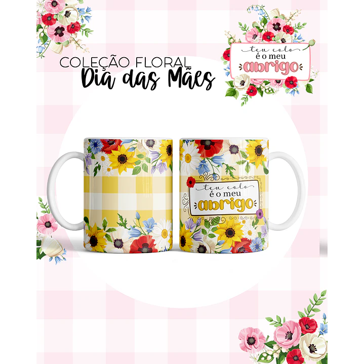 Kit Digital Floral Dia das Mães Arquivos em Png  3