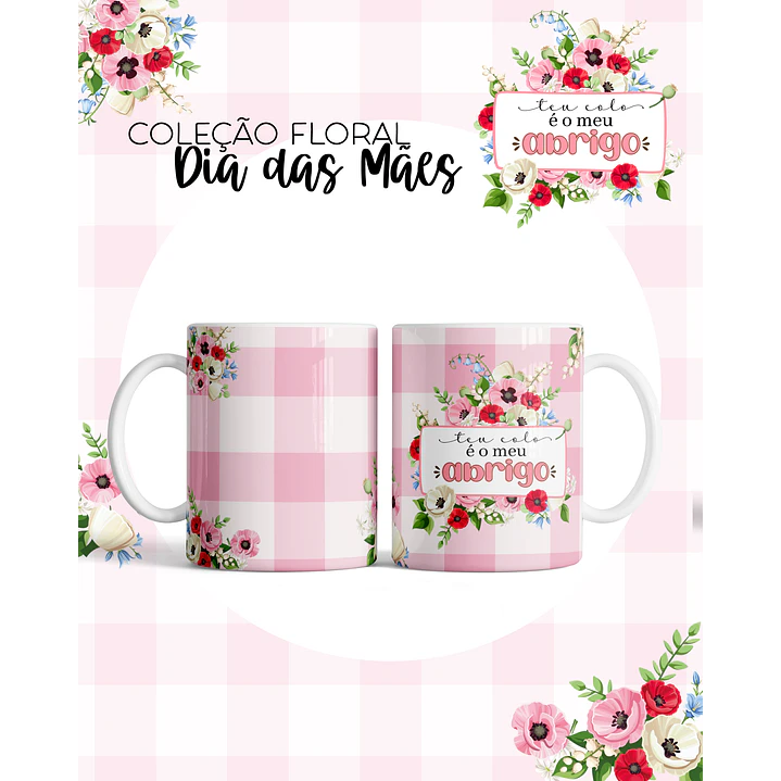 Kit Digital Floral Dia das Mães Arquivos em Png  6