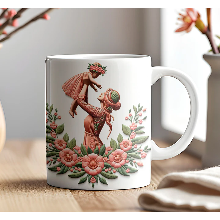 10 Artes Caneca Dia das Mães 3D Arquivo em Jpg 3