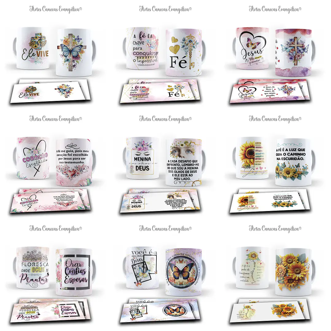 49 Artes para Caneca Gospel Arquivo Editável  5