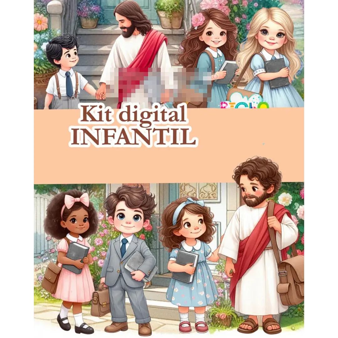 Kit Digital Infantil Jesus Jw Arquivo em Png  1