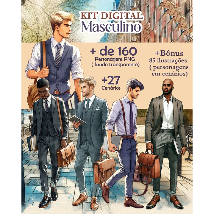 Kit Digital Homens Jesus Jw Arquivo em Png   1