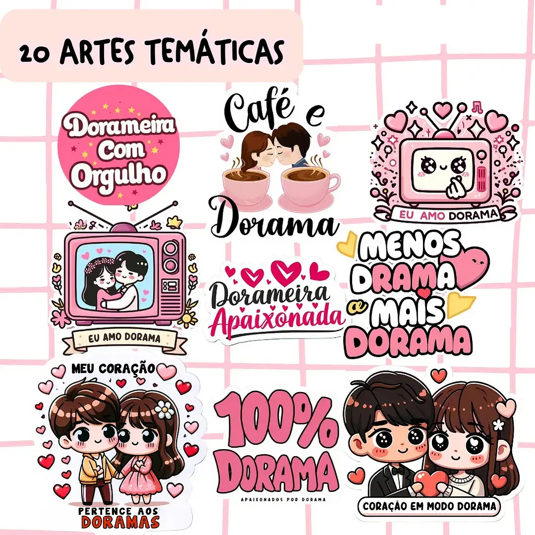 Kit Digital Dorameira Arquivo em Png  3