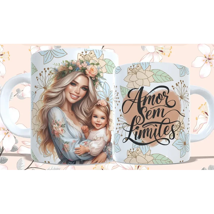 5 Artes para Caneca Dia das Mães Arquivo em Jpg 1
