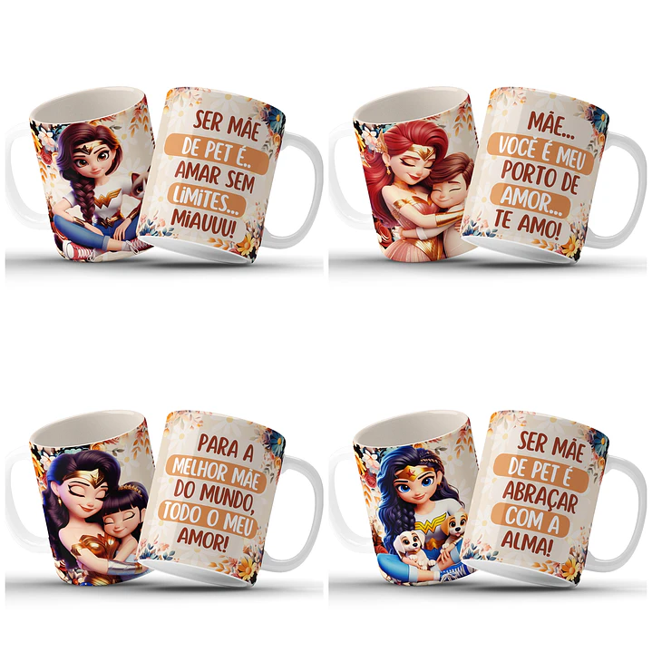 15 Artes para Caneca Mãe Maravilha Dia das Mães Arquivo em Jpg   3