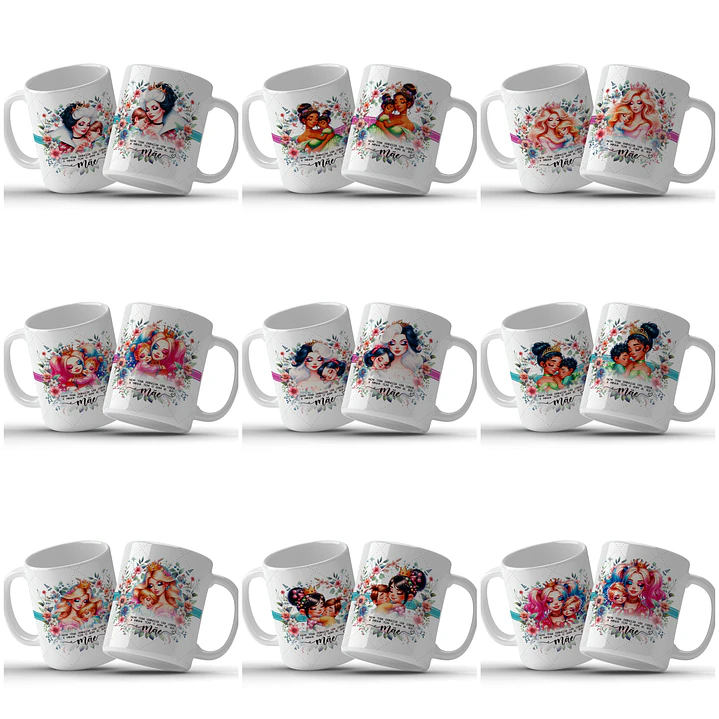 44 Artes para Caneca Princesas Dia das Mães Arquivo em Jpg   4