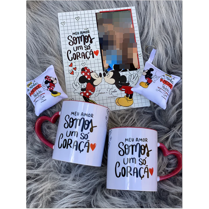 Kit Digital Mickey Love Arquivo em Png  1