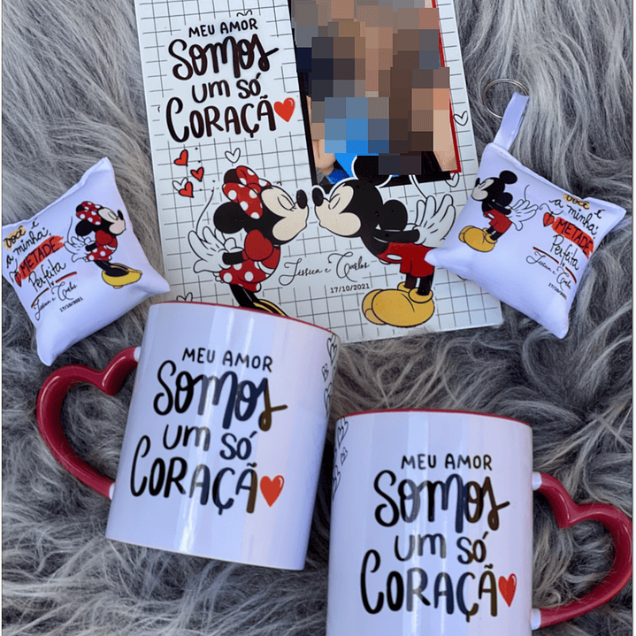 Kit Digital Mickey Love Arquivo em Png  1