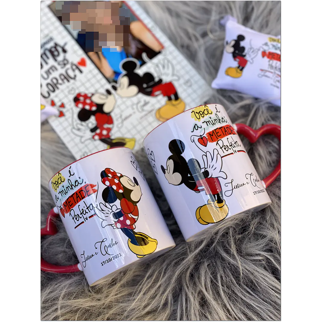 Kit Digital Mickey Love Arquivo em Png  2