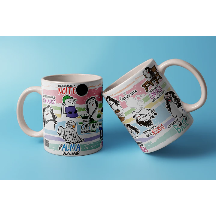 Arte Caneca Eu estava pensando, eu acho que a noite minha alma deve sair pra capinar uns lote Arquivo em Jpg  1