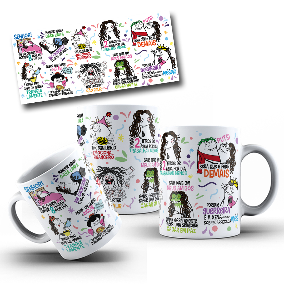 Arte Caneca Flork Senhor eu só queria dormir 8 horas por dia Arquivo em Jpg 1