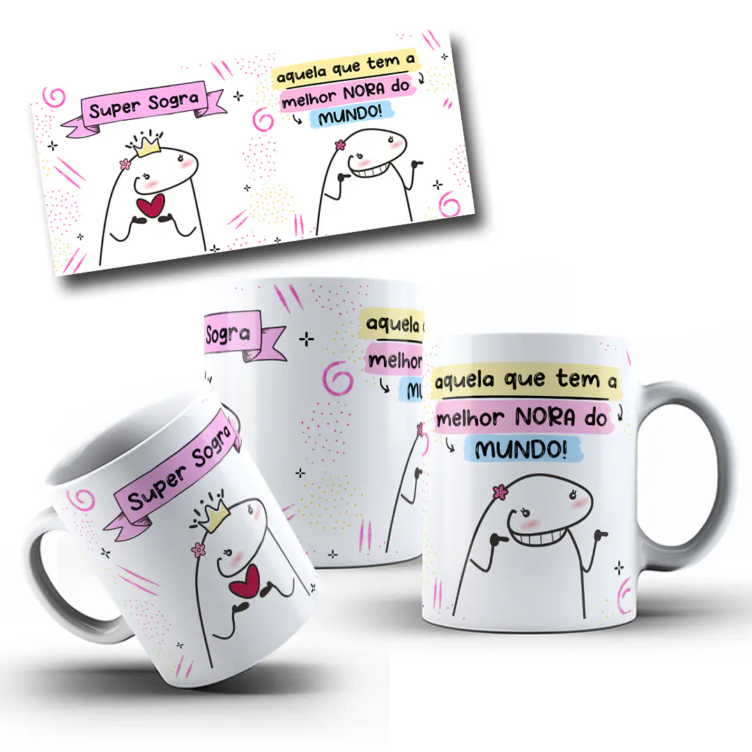 Arte para Caneca Flork Super Sogra  Arquivo em Jpg 9