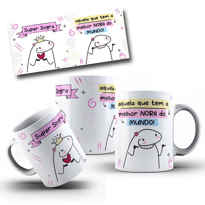 Arte para Caneca Flork Super Sogra  Arquivo em Jpg 9