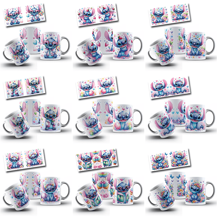 40 Artes para Caneca Stitch Arquivos em Jpg 2