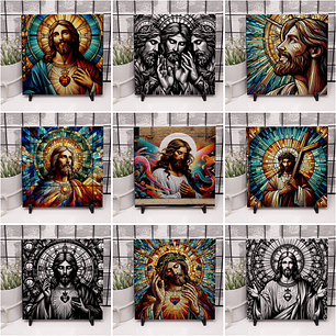 27 Artes para Azulejo Religioso Jesus Católico Arquivos em Jpg 