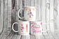 25 Artes para Caneca Alfabeto Floral Dia das Mães Arquivos em Jpg - Thumbnail 1