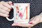 25 Artes para Caneca Alfabeto Floral Dia das Mães Arquivos em Jpg - Thumbnail 2