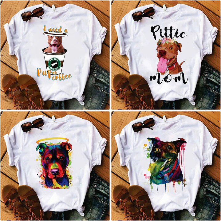 18 Artes para Camisa Dog Pitbul Arquivos em Jpg  4