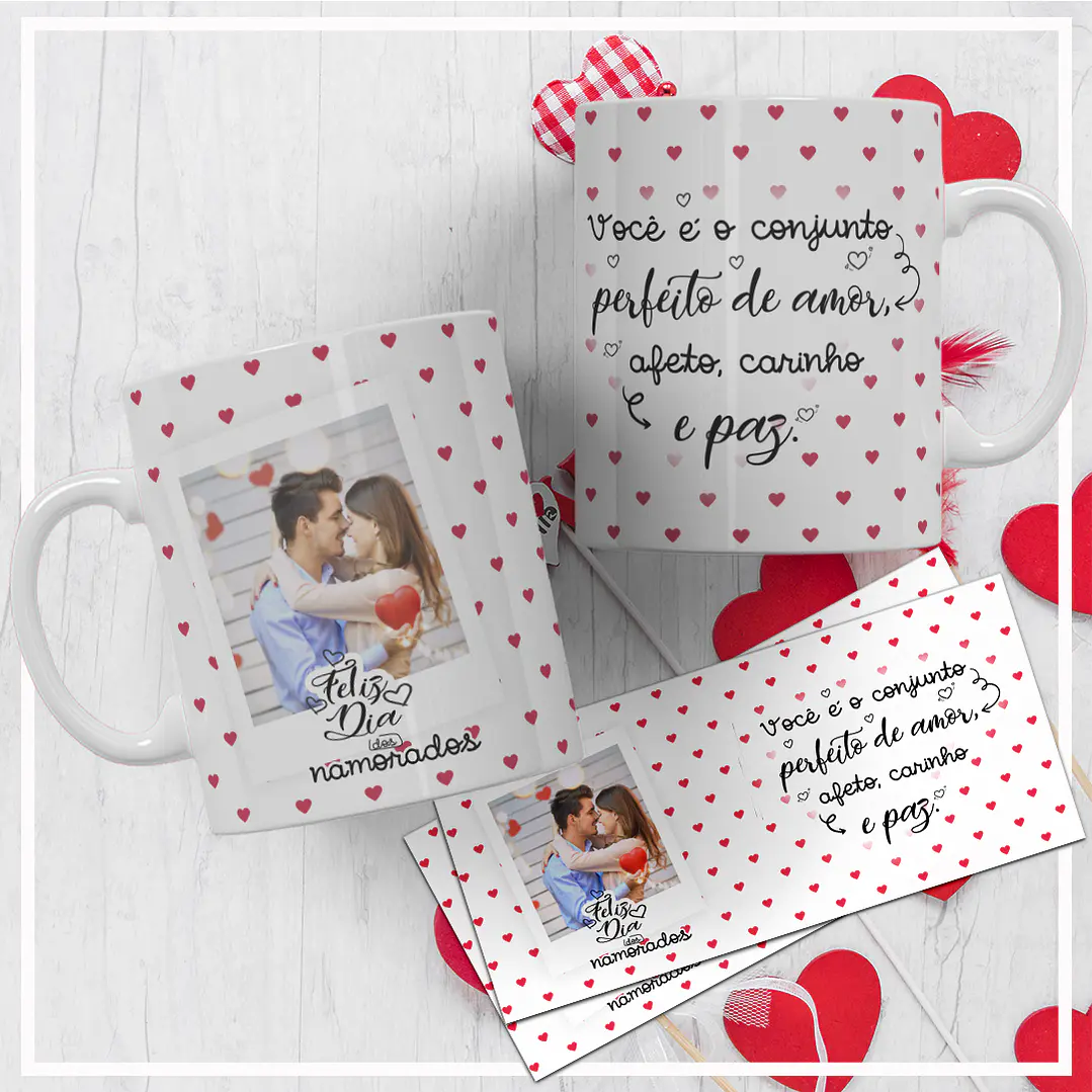 20 Artes para Caneca Dia dos Namorados Arquivos Editáveis + Jpg 1