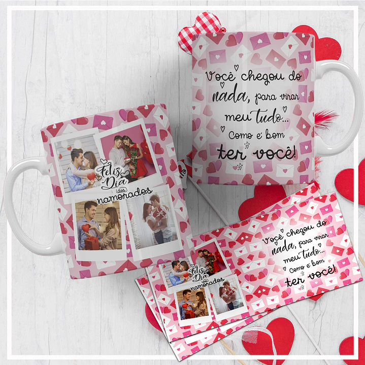 20 Artes para Caneca Dia dos Namorados Arquivos Editáveis + Jpg 6