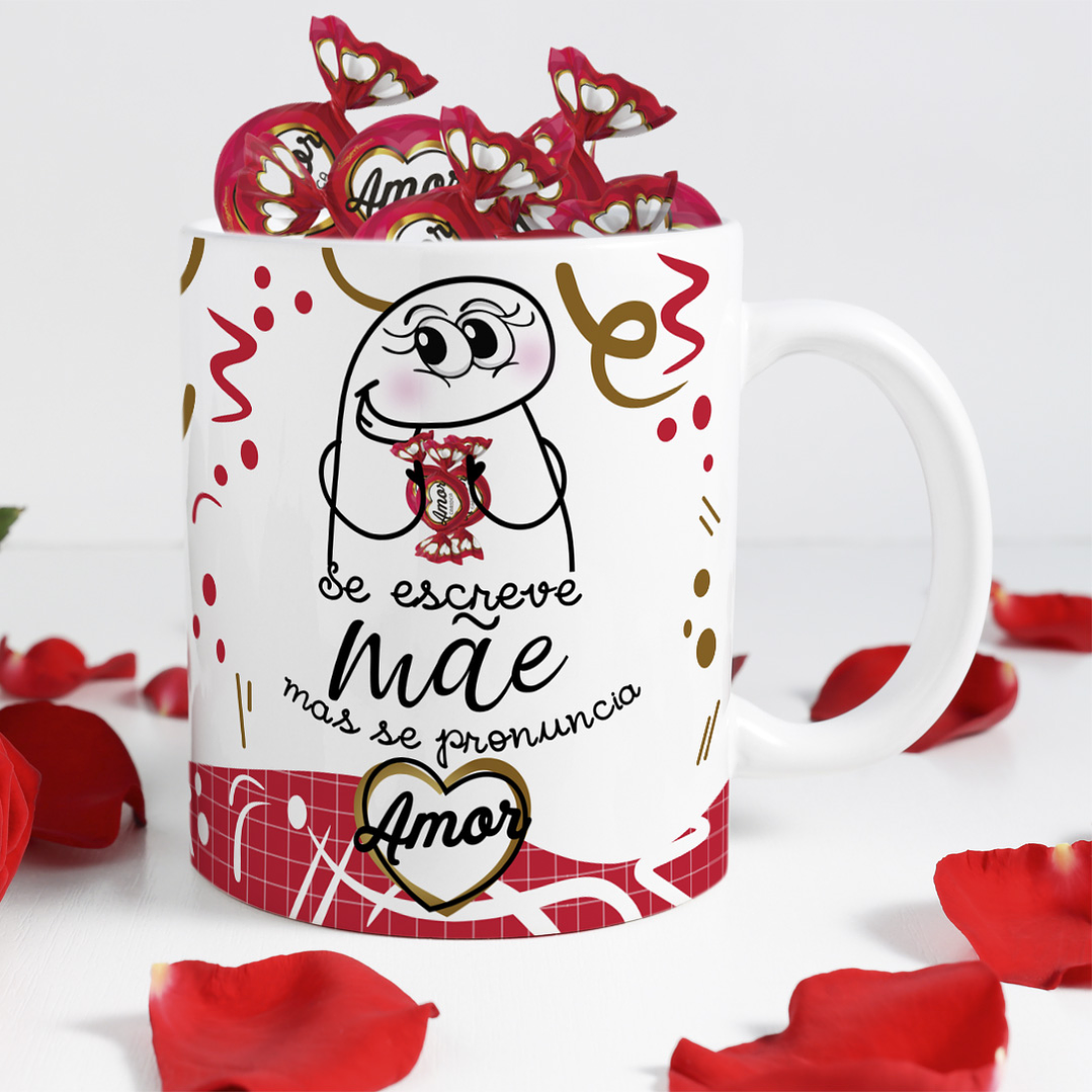 14 Artes para Caneca Dia da Mães Chocolate Flork Arquivos Editável + Jpg 10