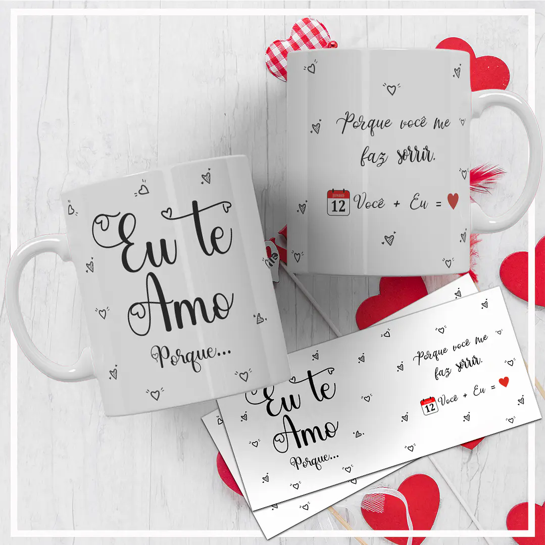 12 Artes para Caneca Dia dos Namorados Arquivos Editáveis + Jpg  7