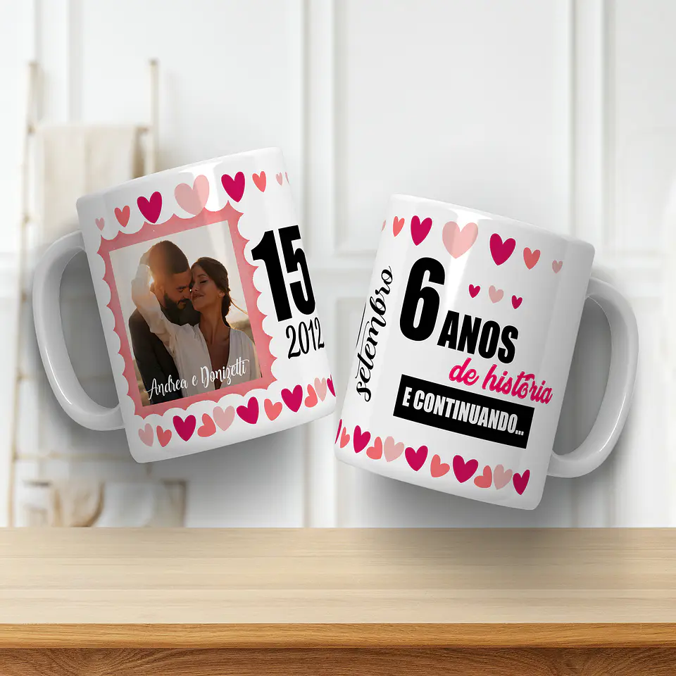 9 Artes para Caneca Casal Dia dos Namorados Arquivos Editáveis  2