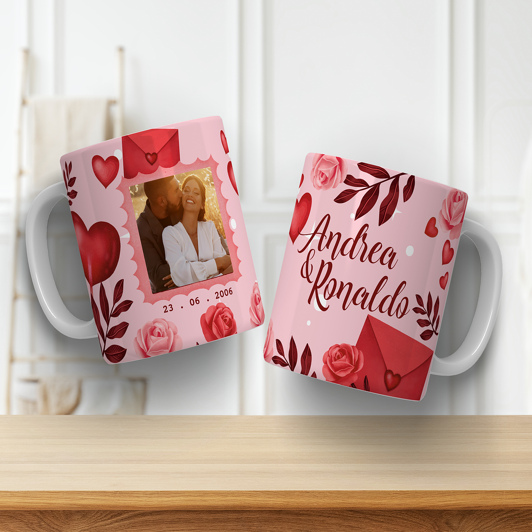 9 Artes para Caneca Casal Dia dos Namorados Arquivos Editáveis  5