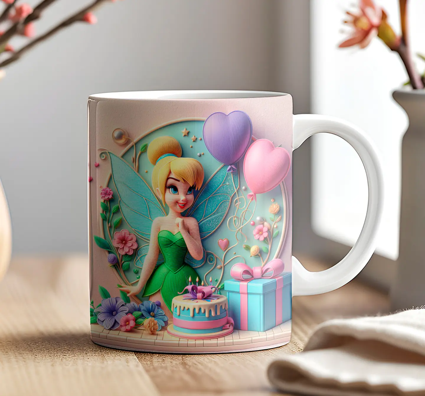 9 Artes para Caneca Aniversário Disney 3d Arquivos em Jpg 2