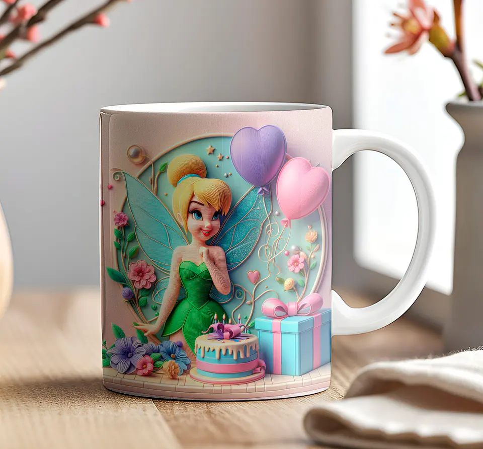 9 Artes para Caneca Aniversário Disney 3d Arquivos em Jpg 2
