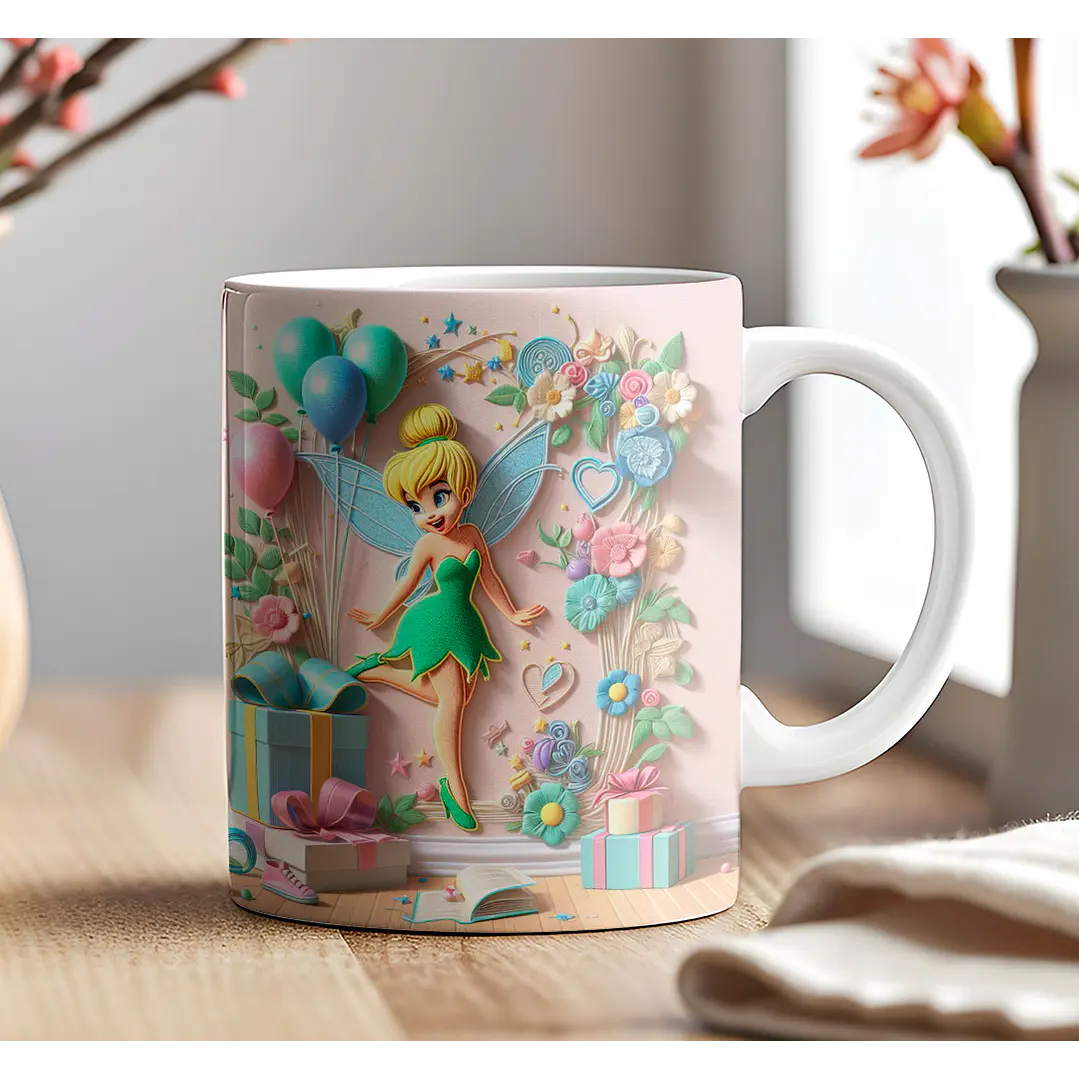 9 Artes para Caneca Aniversário Disney 3d Arquivos em Jpg 9