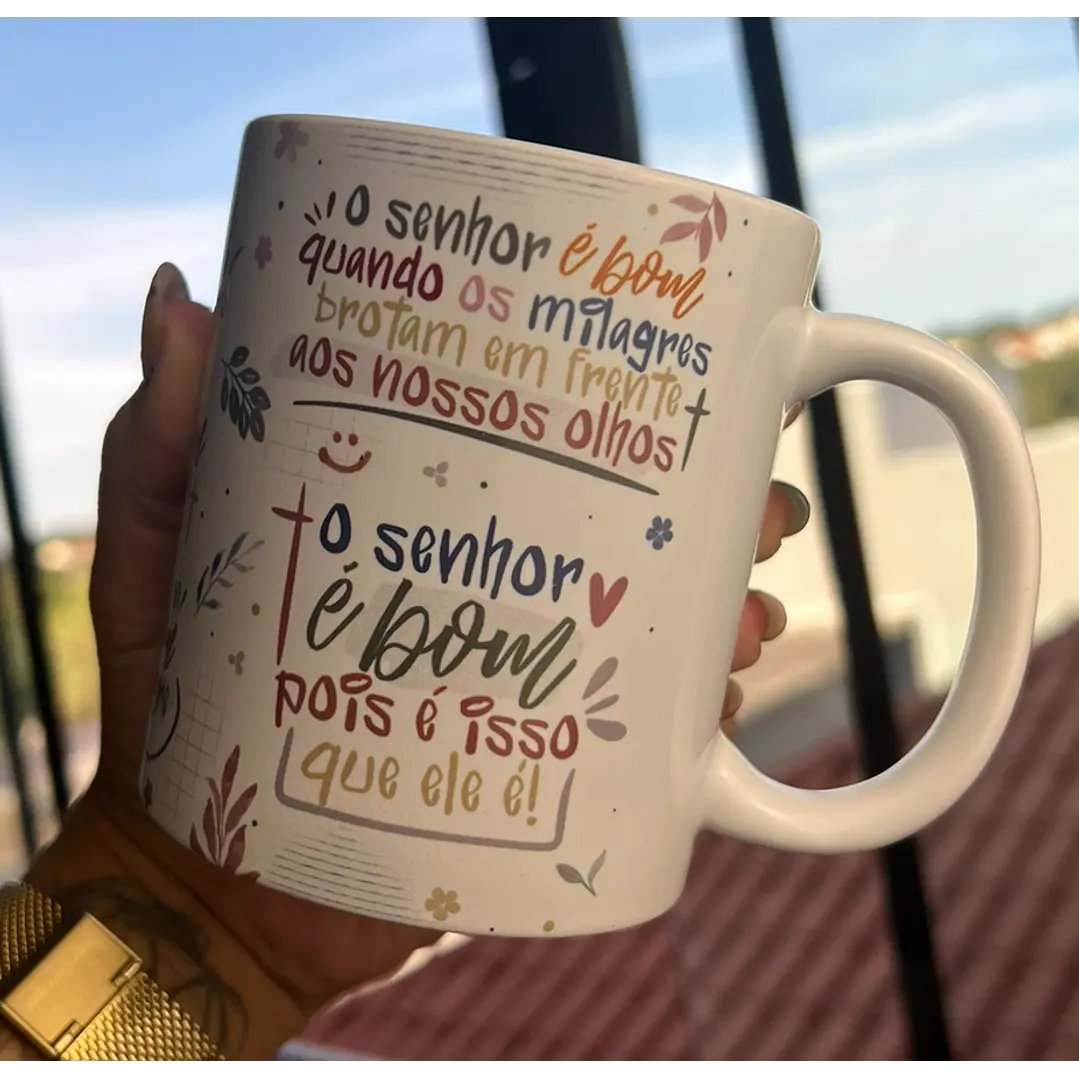 8 Artes para Caneca O senhor é bom quando os milagres brotam em frente aos nossos olhos Arquivos em Jpg 1