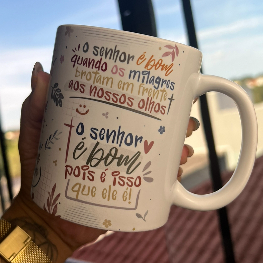 8 Artes para Caneca O senhor é bom quando os milagres brotam em frente aos nossos olhos Arquivos em Jpg 1