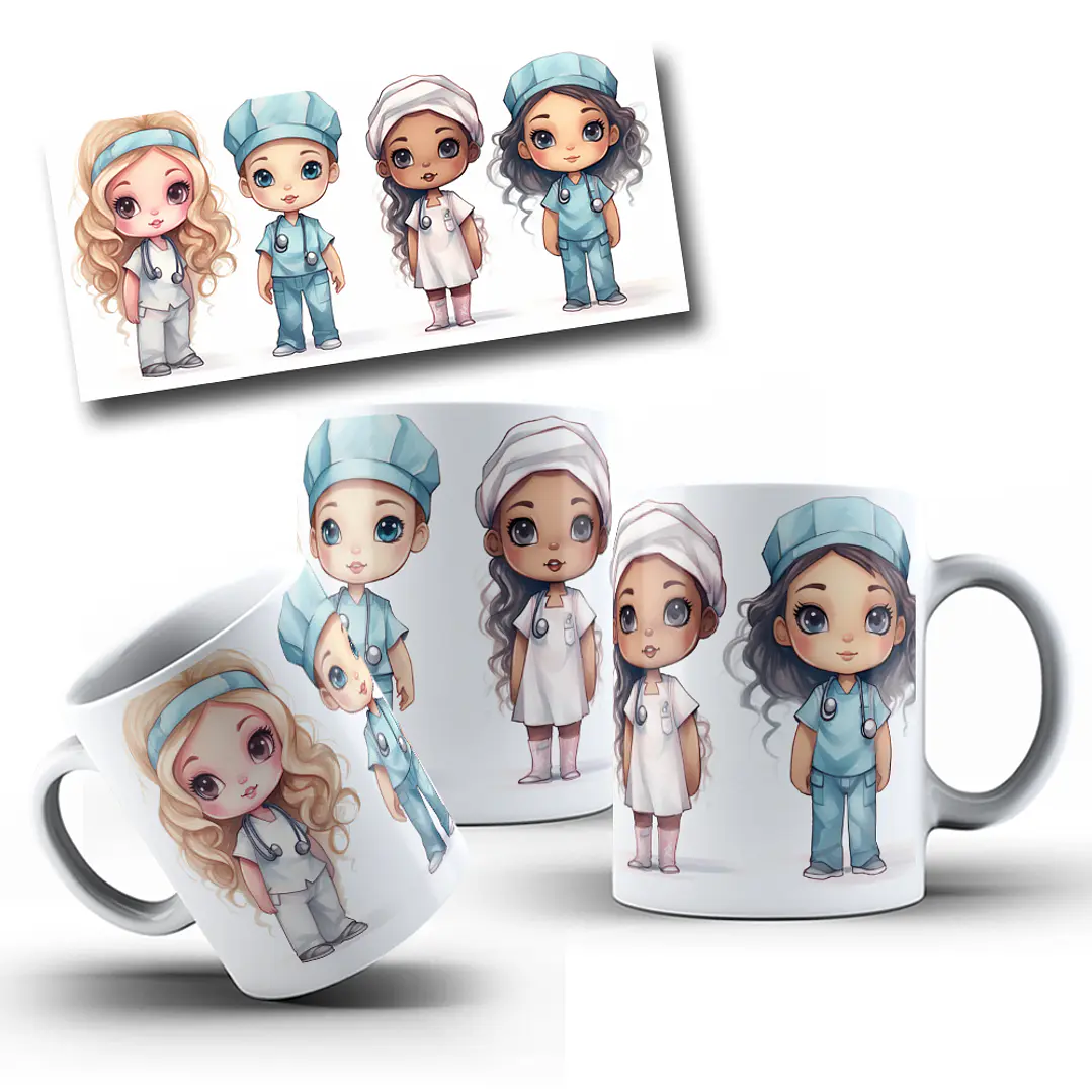 8 Artes para Caneca Medicina Area da Saúde Arquivos em Jpg  2