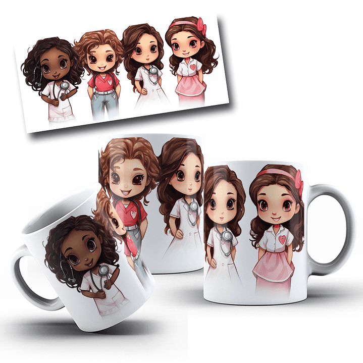 8 Artes para Caneca Medicina Area da Saúde Arquivos em Jpg  3