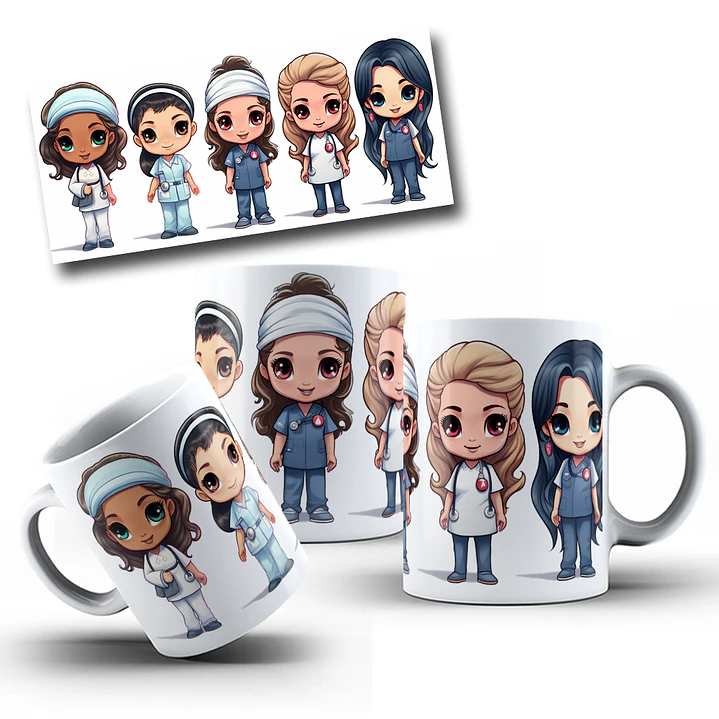8 Artes para Caneca Medicina Area da Saúde Arquivos em Jpg  4