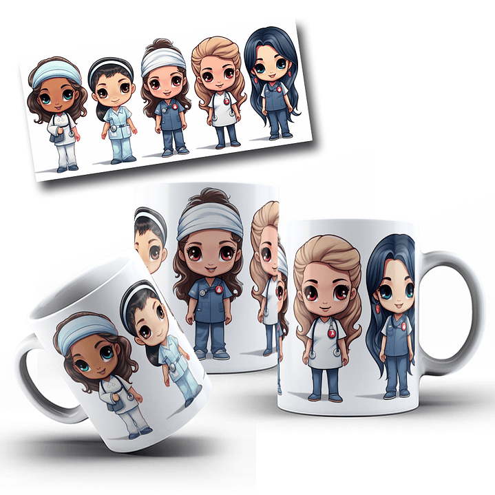 8 Artes para Caneca Medicina Area da Saúde Arquivos em Jpg  4