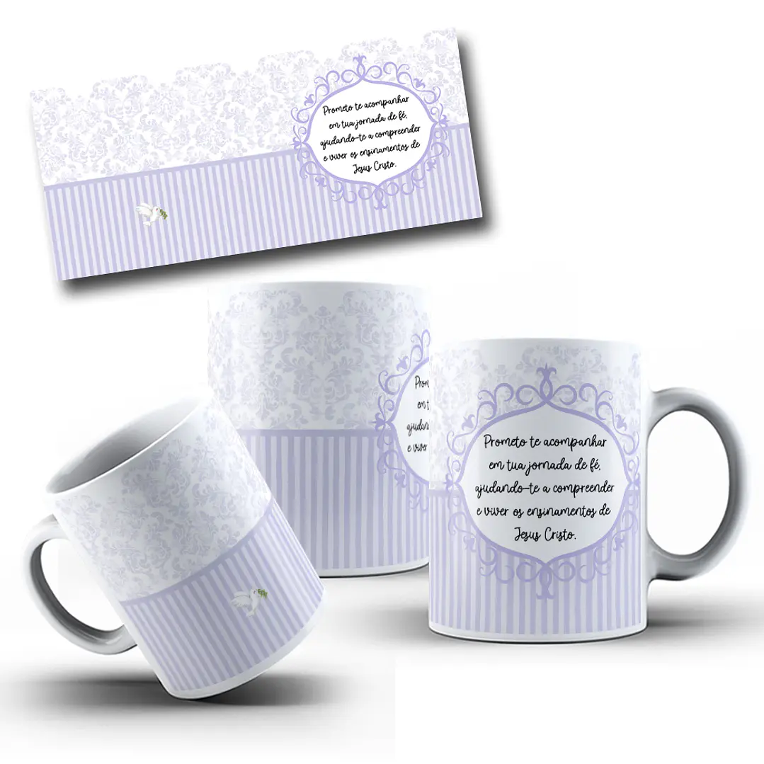 5 Artes para Caneca Padrinhos de Batismo Arquivos em Jpg 3