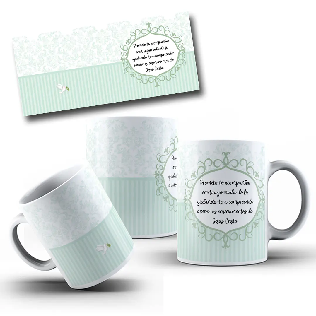 5 Artes para Caneca Padrinhos de Batismo Arquivos em Jpg 6