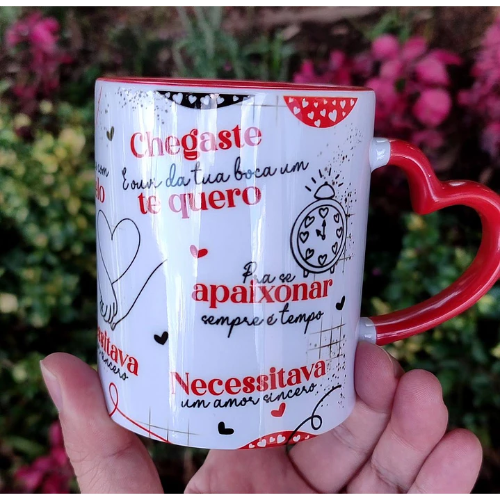 Arte Caneca Quem diria que você viria sem dizer que vinha, porque nunca é tarde Arquivo Editável 1