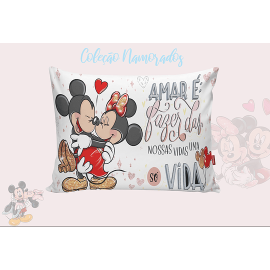 6 Artes Caneca e Camisa Dia dos Namorados Mickey e Minnie Arquivos Editável 