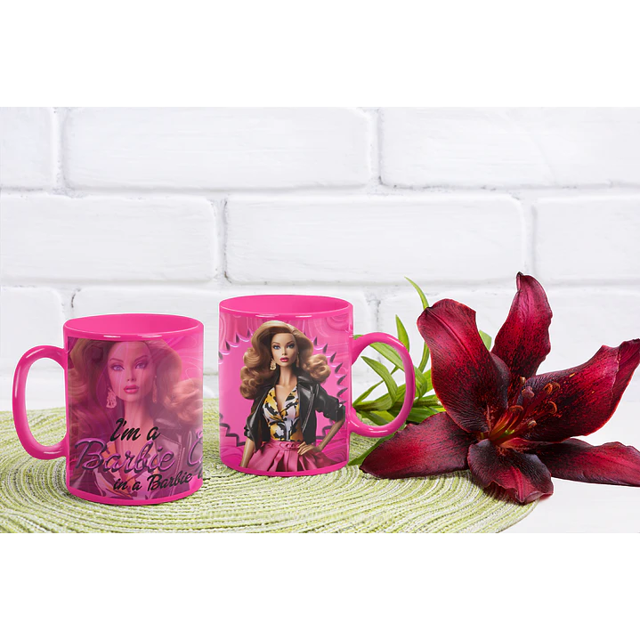 10 Artes Caneca Barbie Arquivos Editável  1